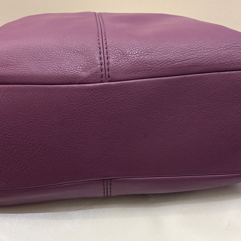 Coach Lexy Purple Leather Hobo Bag - Picture 5 of 11